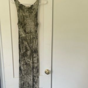 Cross over style maxi dress
